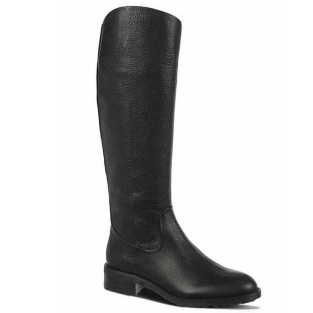 Sam Edelman Women's Ryan Leather Riding Boots Black Size 7.5